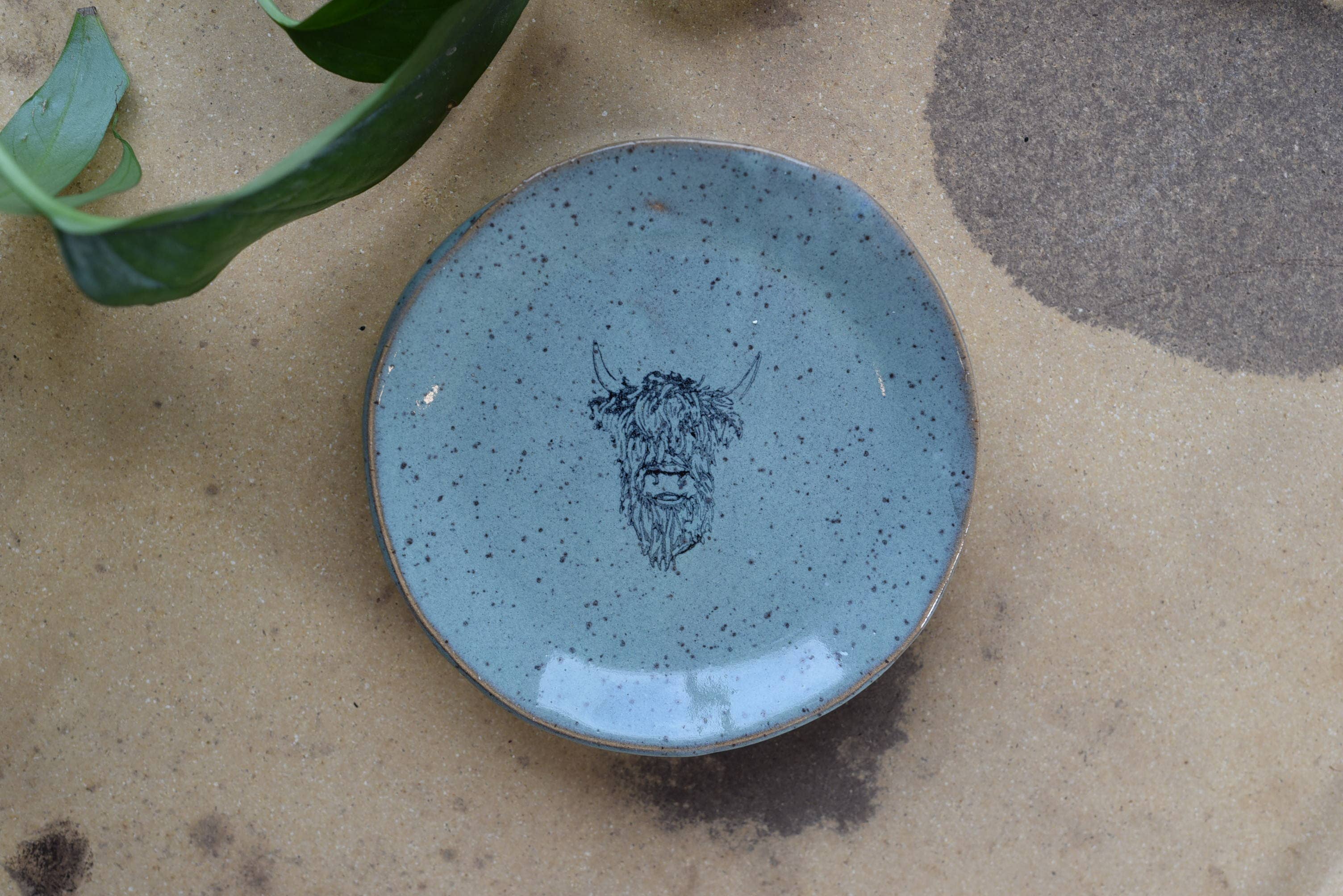 Mini Plate - Highland Cow